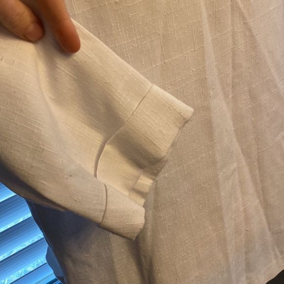 VINTAGE copycats white “linen” blazer - Picture 3 of 7